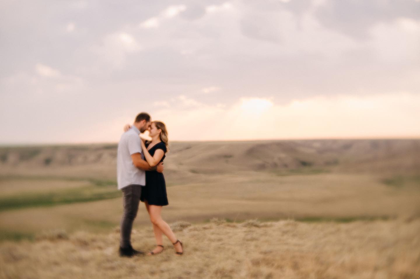 engagement session in southern Alberta
